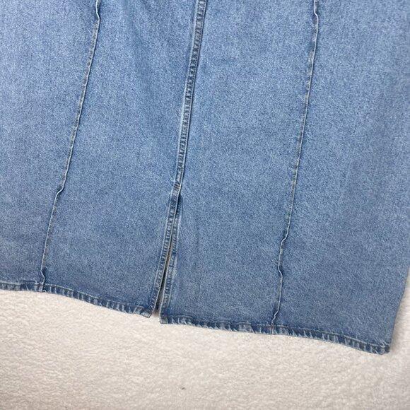 Anthropologie Blue Denim Midi Skirt - Picture 5 of 5